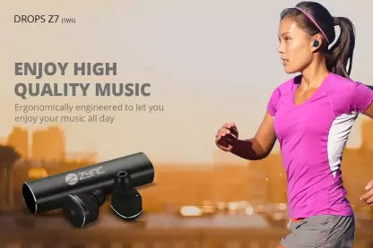Zync TWS Drops Z7 Earbuds Bluetooth without Mic Headset (Black, True Wireless) Zync TWS Drops Z7 Earbuds Bluetooth without Mic Headset (Black, True Wireless)